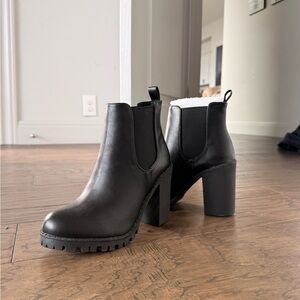 NWT Black Booties